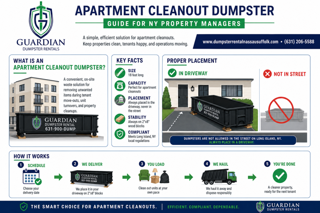 Apartment Cleanout Dumpster Infographic