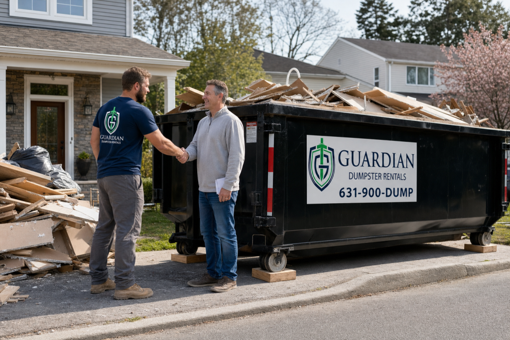 Construction Debris Removal Bay Shore — What materials can I put in a dumpster for a renovation or demolition project?.