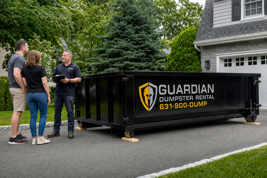 Dumpster Rental Dix Hills, NEW YORK — How much does Dumpster Rental Dix Hills New York actually cost — and what's included?. Pricing depends on three things: container size, rental length, and the w.
