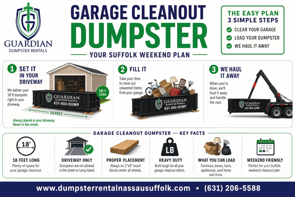 Garage Cleanout Dumpster Infographic