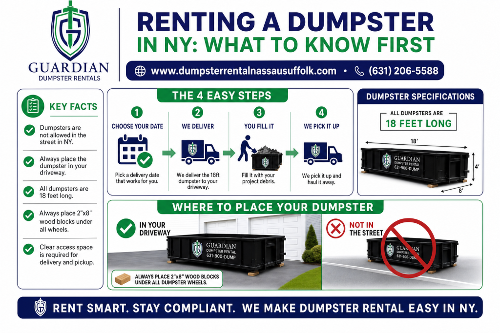Renting A Dumpster Infographic