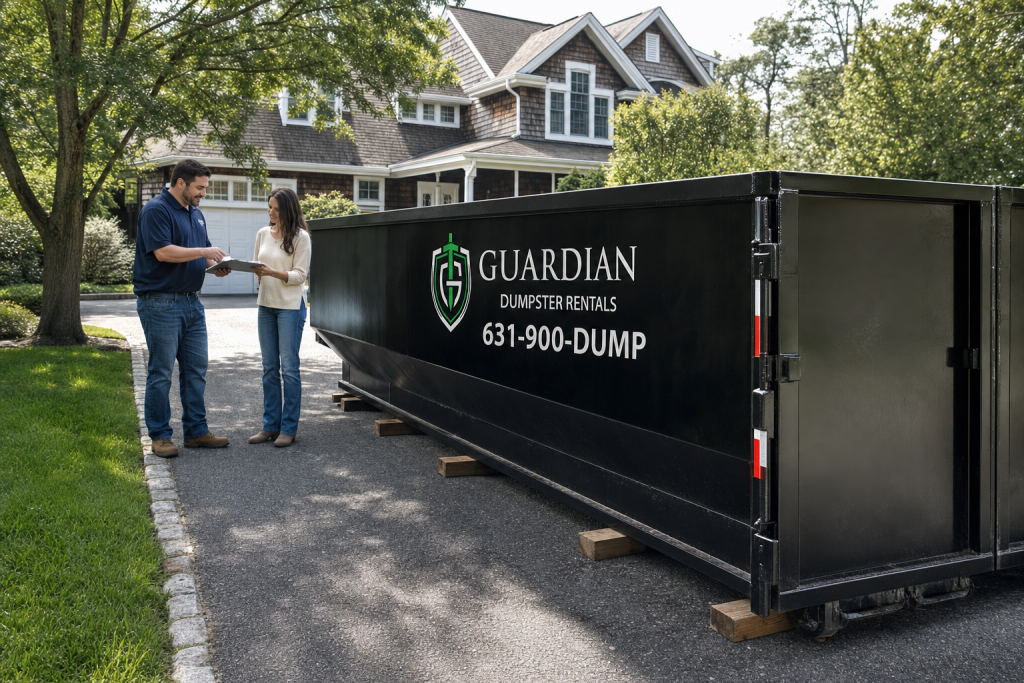 Residential Dumpster Rental Dix Hills — What should a driveway dumpster actually cost — and what's hiding in the quote?. Most homeowners get burned by the fine print, not the base rate. A quote that l.