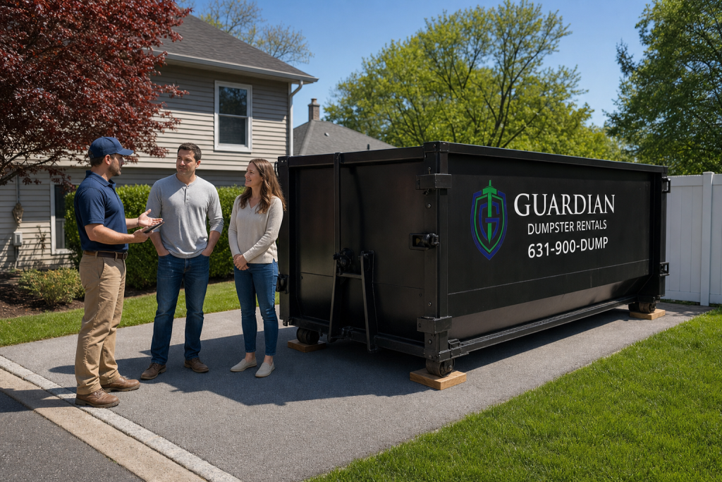 Roll Off Dumpster Rental Commack — Do I need a permit to put a dumpster in my driveway in Commack?.