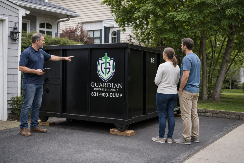 Roll Off Dumpster Rental West Babylon — What does a dumpster actually cost in West Babylon — and what's hiding in the fine print?. Most surprises on a dumpster invoice come from two places: overage fe.