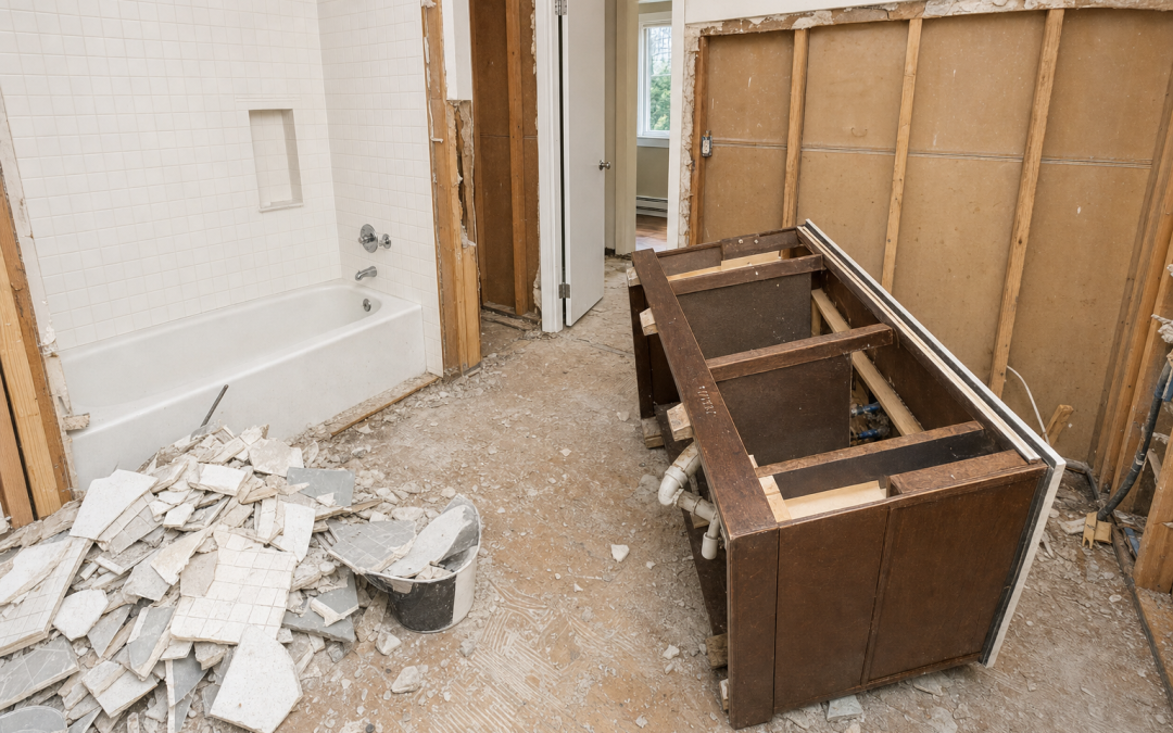 Bathroom Remodel Dumpster Size: A 10 Yard Filled Fast