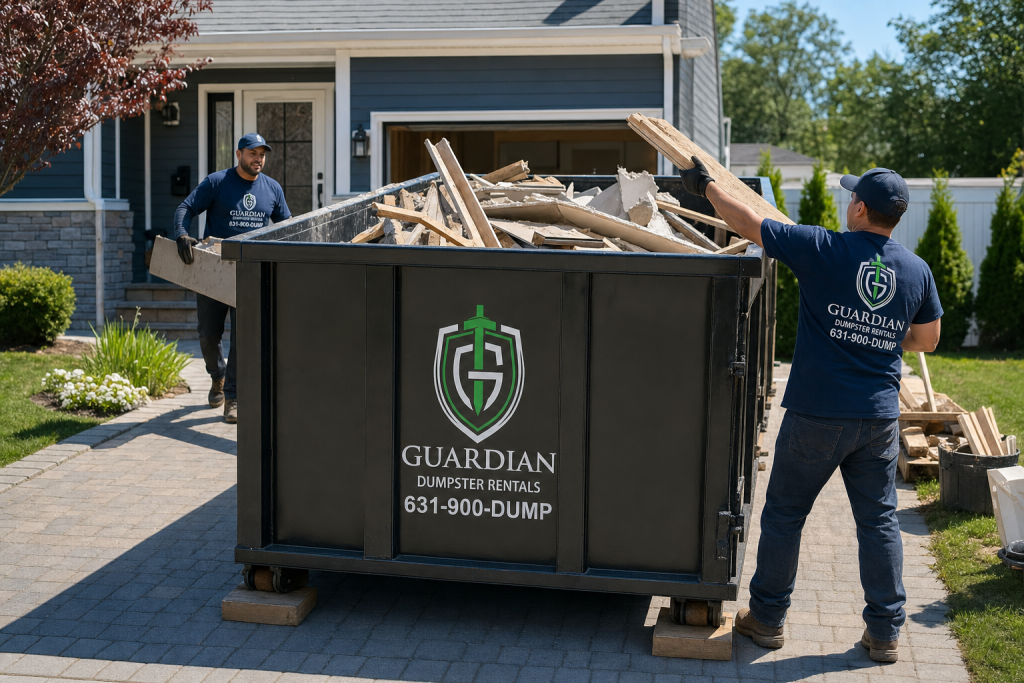 Construction Debris Removal Babylon NY — What materials can I put in the dumpster, and what's prohibited?.