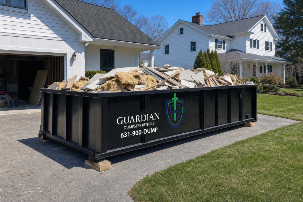 Construction Debris Removal Dix Hills — How much does Construction Debris removal dix hills cost with Guardian Dumpster Rental?.