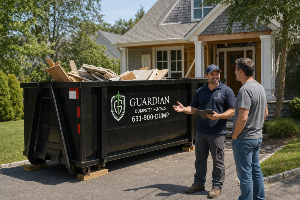 Construction Debris Removal Dix Hills — What size dumpster do I need for a renovation project in Dix Hills?.