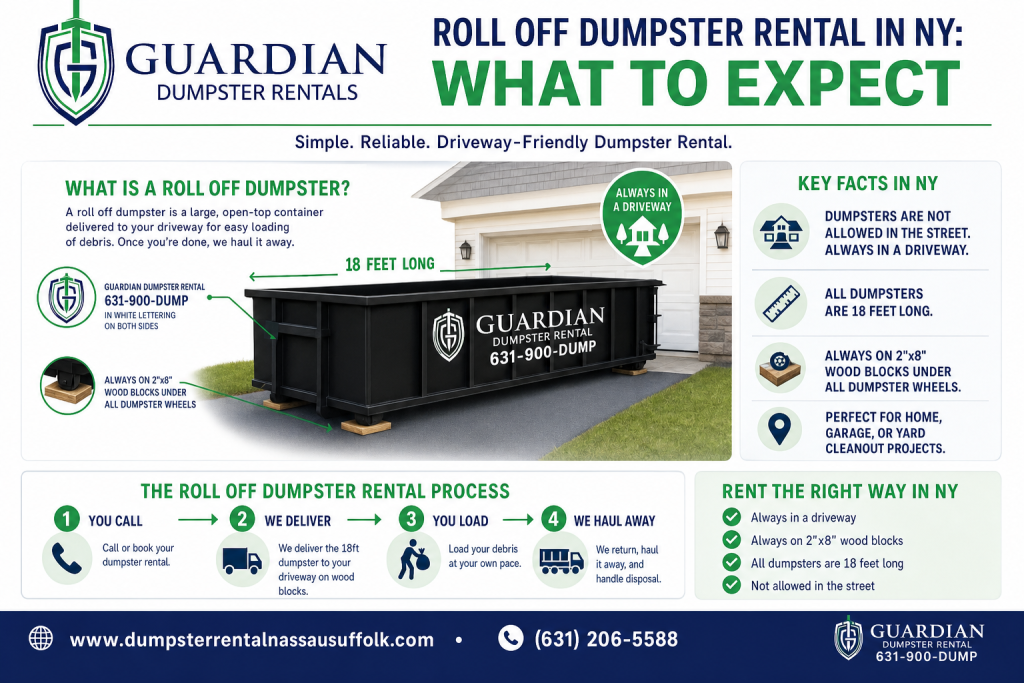 Roll Off Dumpster Rental Infographic