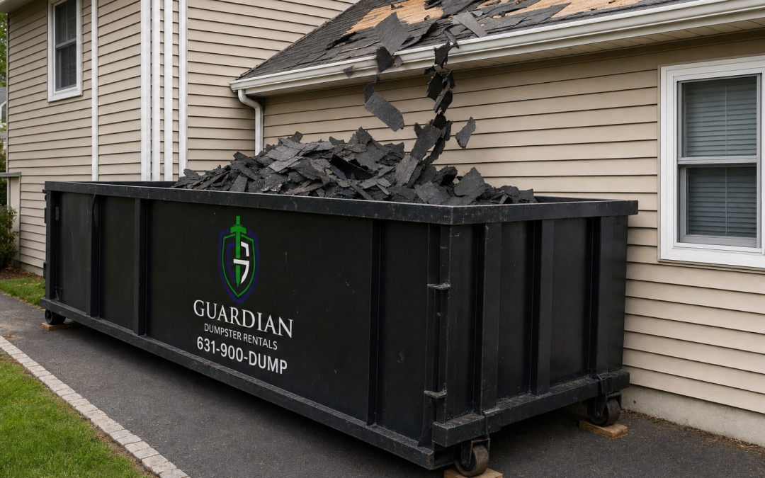 Roofing Dumpster Placement: Tear-Off Day Done Right