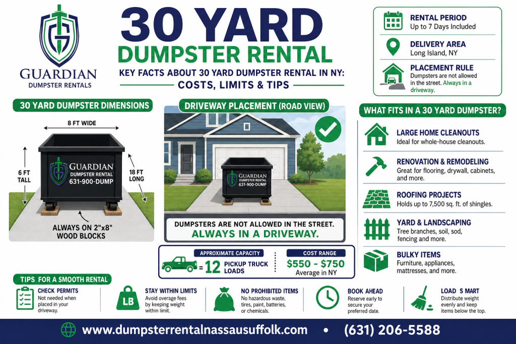 30 Yard Dumpster Rental Infographic