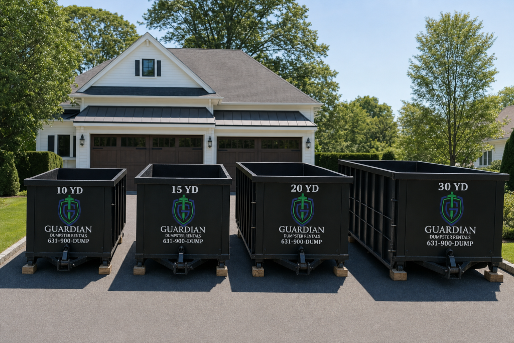 Commercial Dumpster Rental Dix Hills NY — What dumpster data-defer-sizes does Guardian Dumpster Rental offer for Commercial Dumpster Rental Dix Hills NY New York projects?.