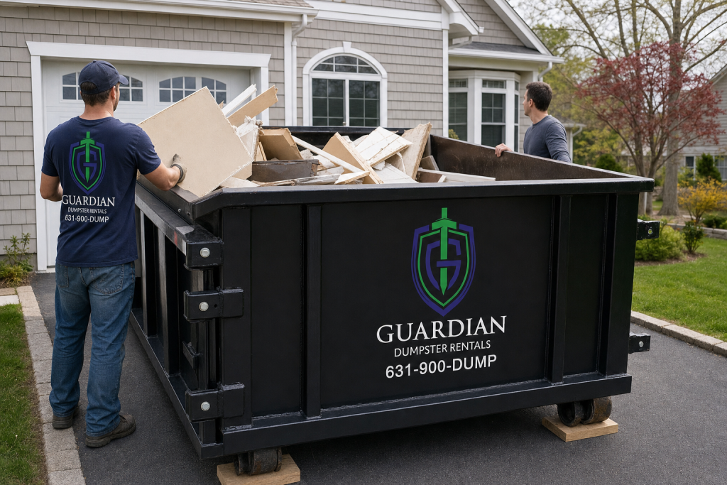 Construction Debris Removal Islip NY — What materials can I put in a construction dumpster in Islip, and what's not allowed?.