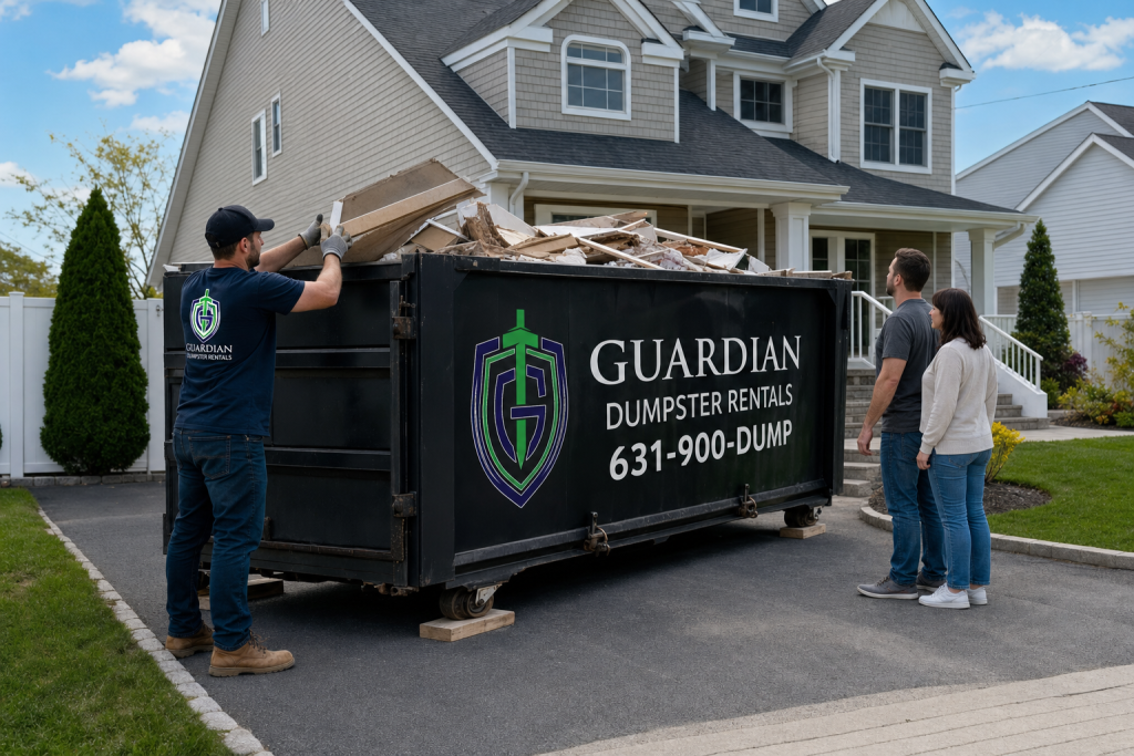 Construction Debris Removal Lindenhurst NY — What materials can I put in a dumpster, and what's prohibited?.