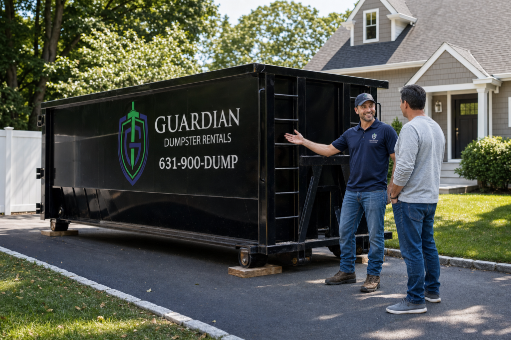 Residential Dumpster Rental Commack NY — What items are not allowed in a Guardian dumpster in Commack?.
