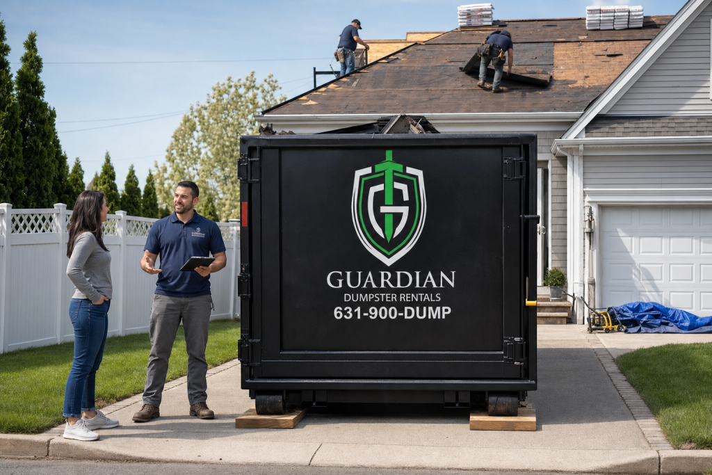 Roofing Dumpster Rental Lindenhurst NY — How Much Does Roofing Dumpster Rental Lindenhurst NY New York Actually Cost?. Most homeowners here pay a flat rate that covers delivery, pickup, the rental peri.
